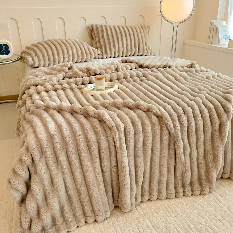 Luxury Faux Rabbit Fur Blanket