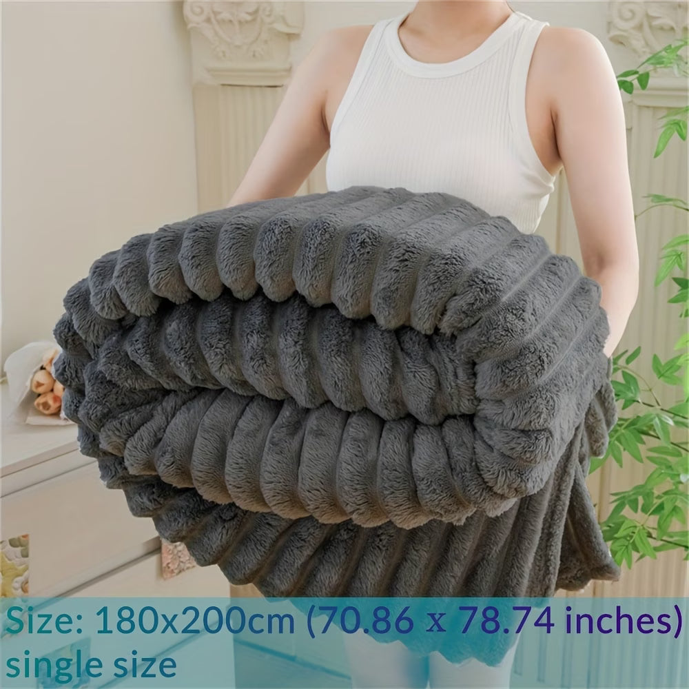 Luxury Faux Rabbit Fur Blanket