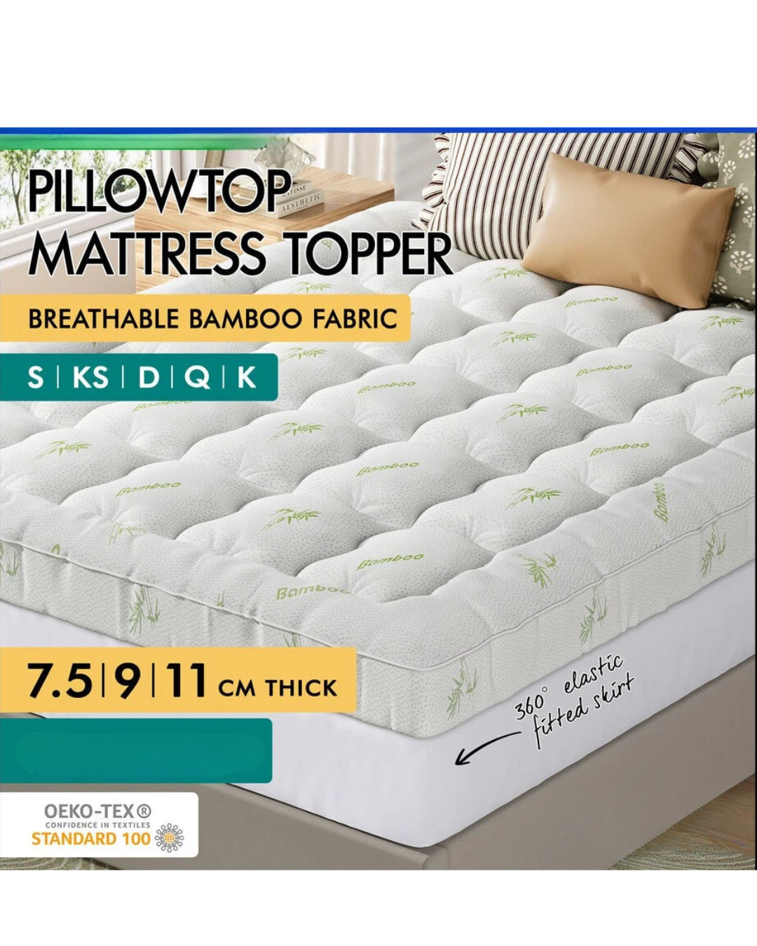 Bamboo Mattress Topper
