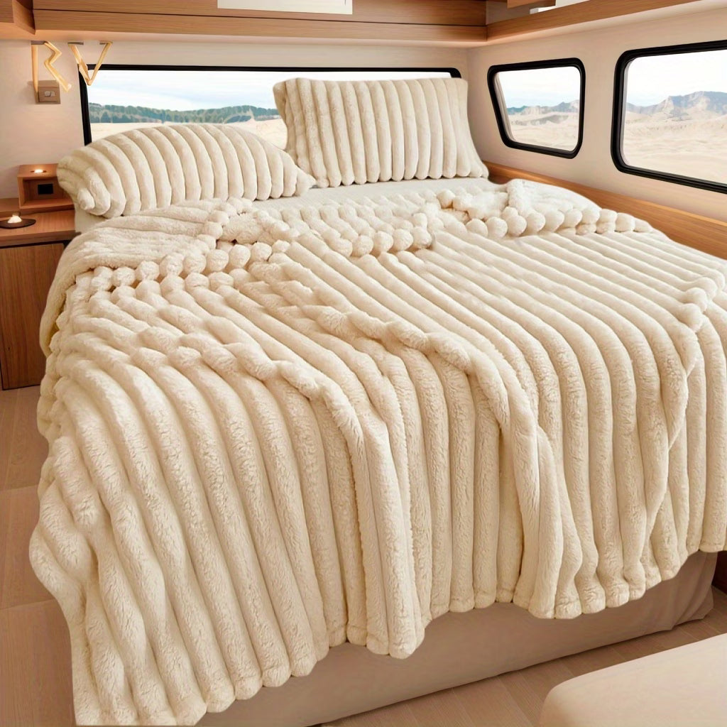 Luxury Faux Rabbit Fur Blanket