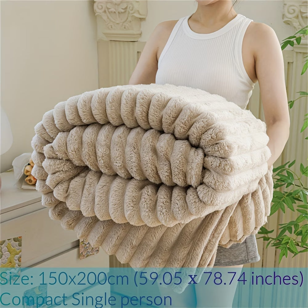 Luxury Faux Rabbit Fur Blanket