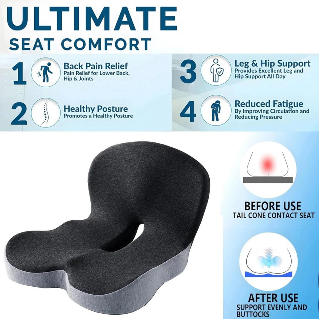 Memory Foam Seat Cushion,Lumber Support ,Pain Relief