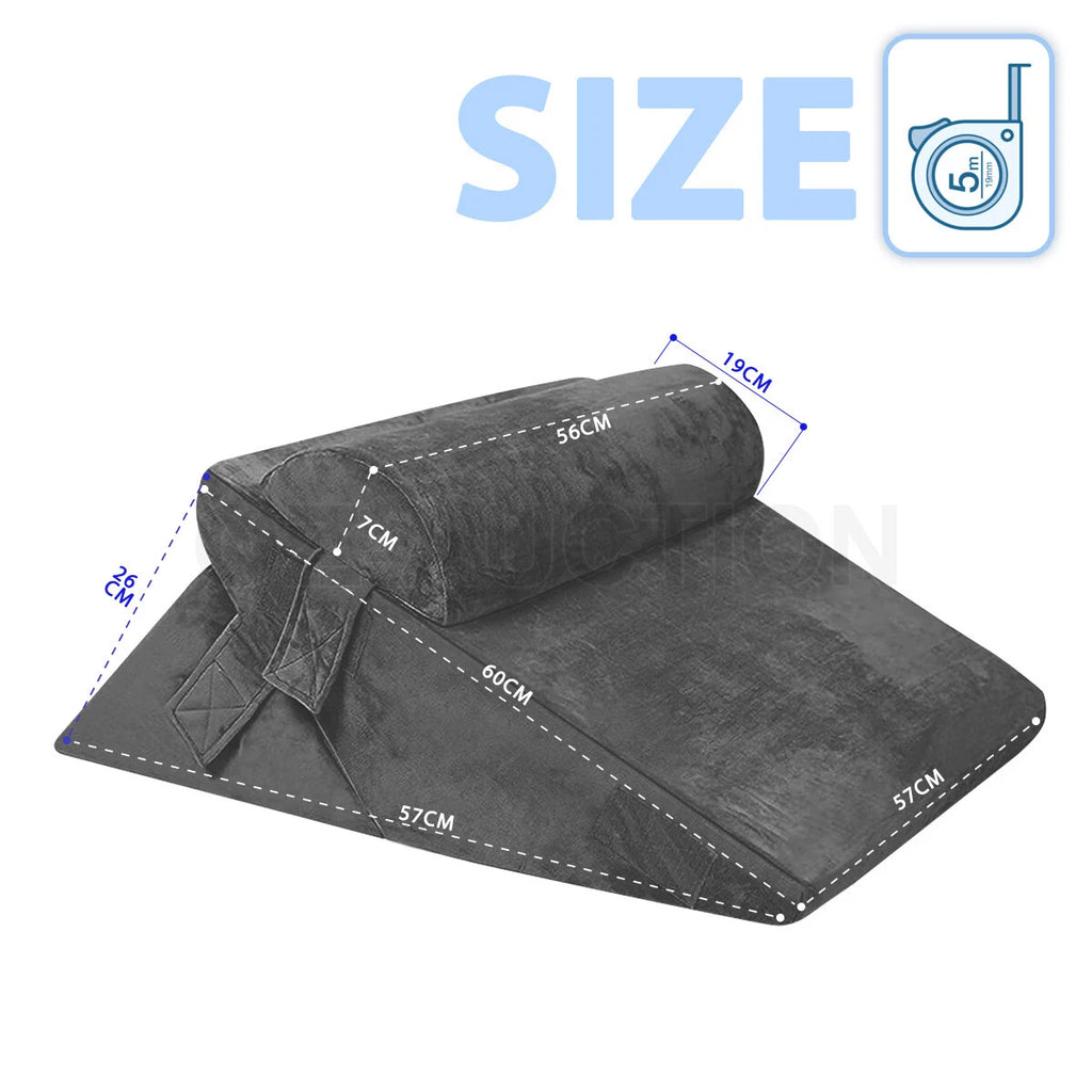 Pillow Wedge 3piece grey