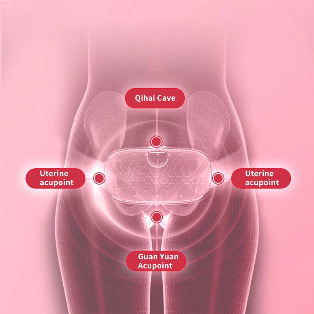 Electric Heating Pad Massager For Stomach Cramps Period Pain Relief