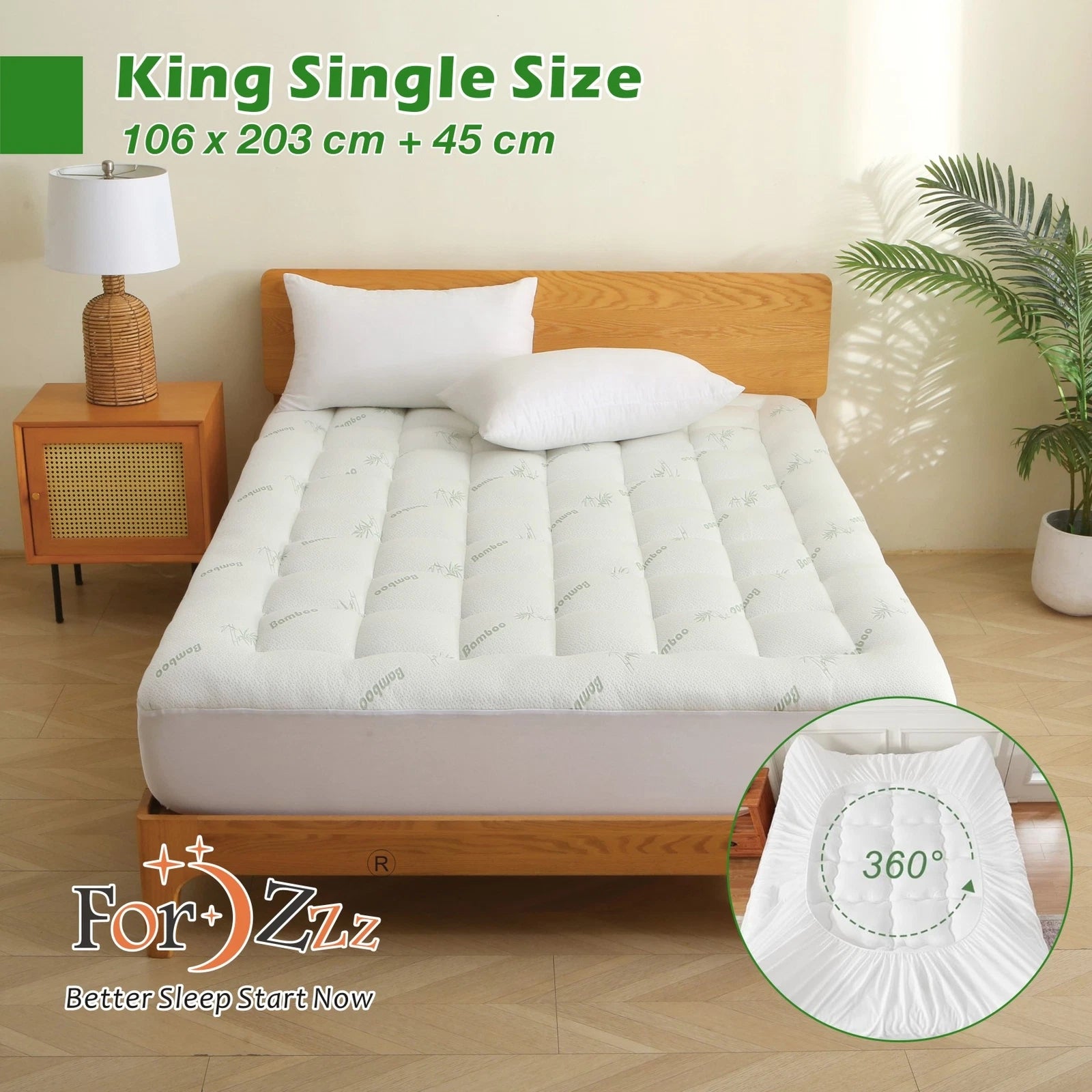 bamboo mattress topper