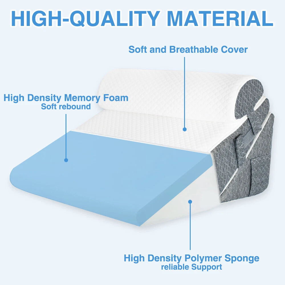 Bed Wedge Pillow Set