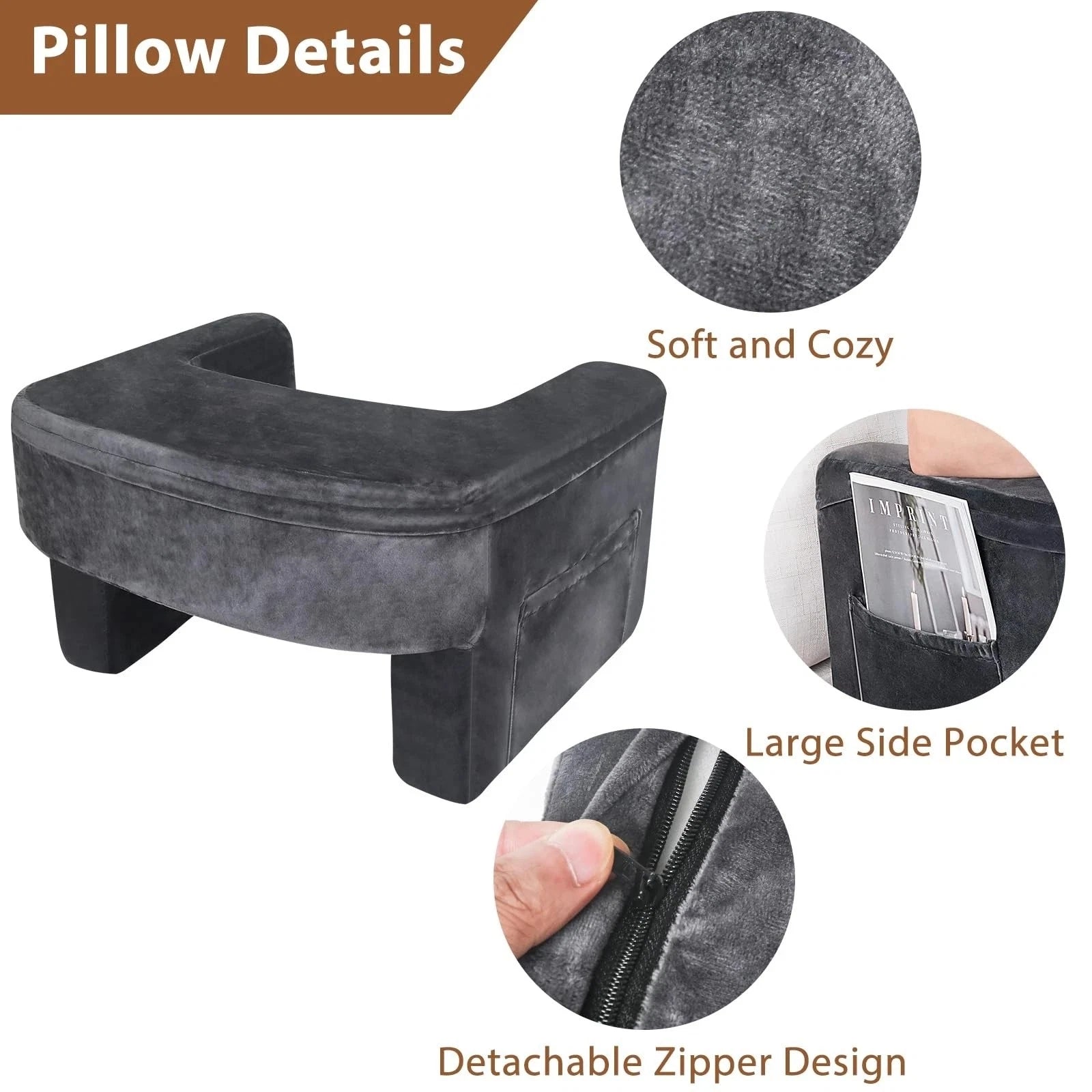 Reading/Gaming/Working Pillow Foam Lap Desk