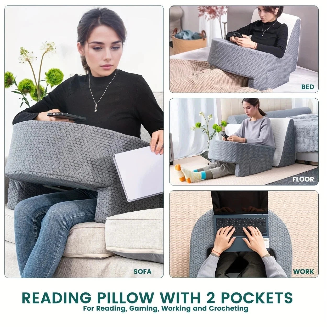 Reading/Gaming/Working Pillow Foam Lap Desk