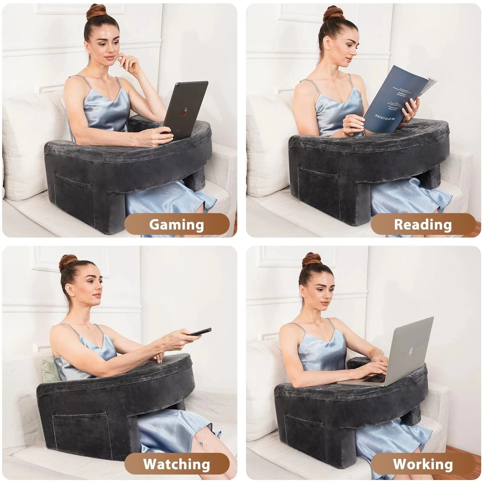 Reading/Gaming/Working Pillow Foam Lap Desk