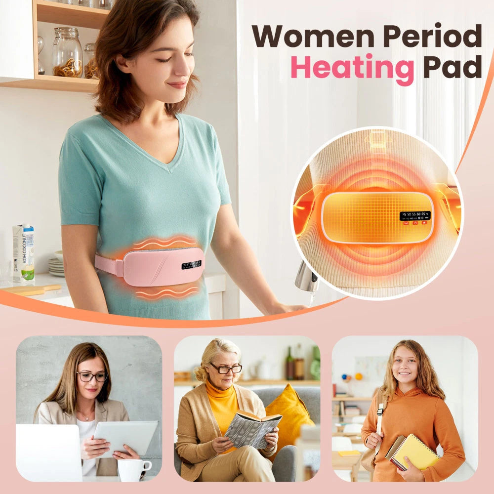 Electric Heating Pad Massager For Stomach Cramps Period Pain Relief