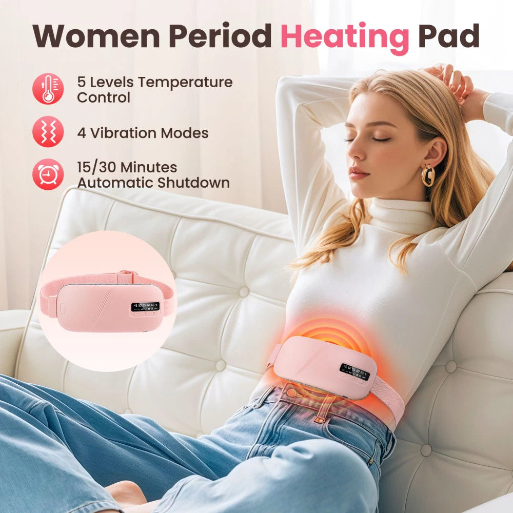 Electric Heating Pad Massager For Stomach Cramps Period Pain Relief