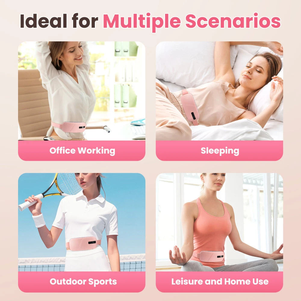 Electric Heating Pad Massager For Stomach Cramps Period Pain Relief