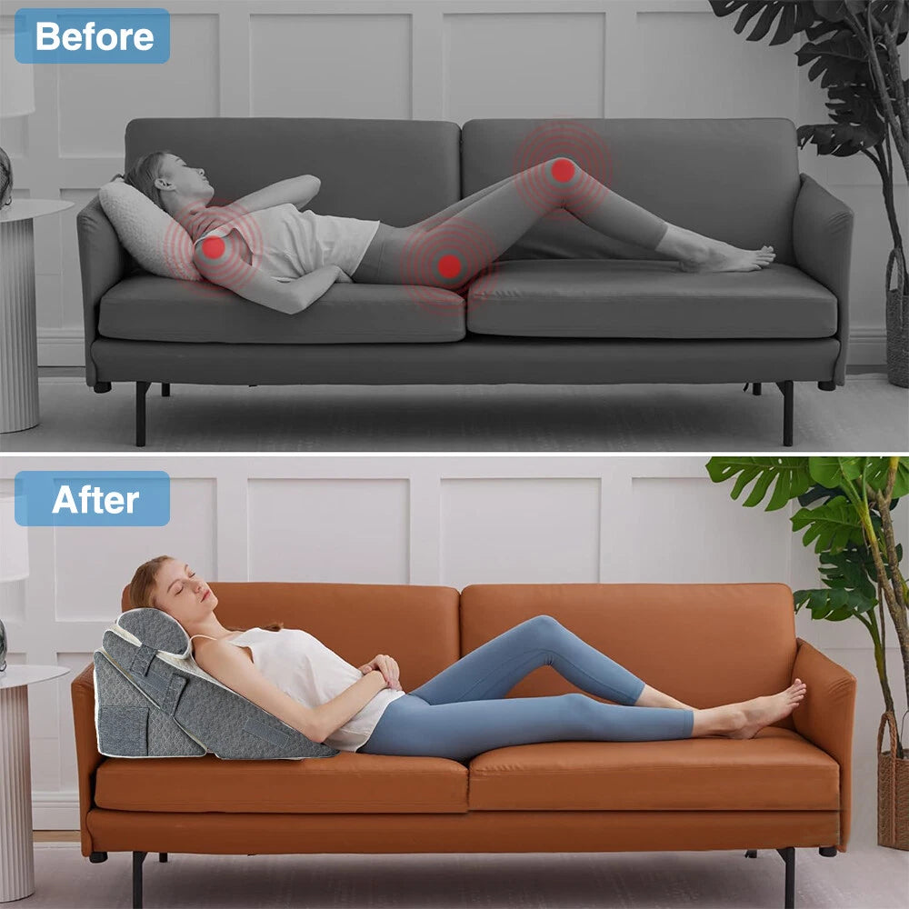 Bed Wedge Pillow Set