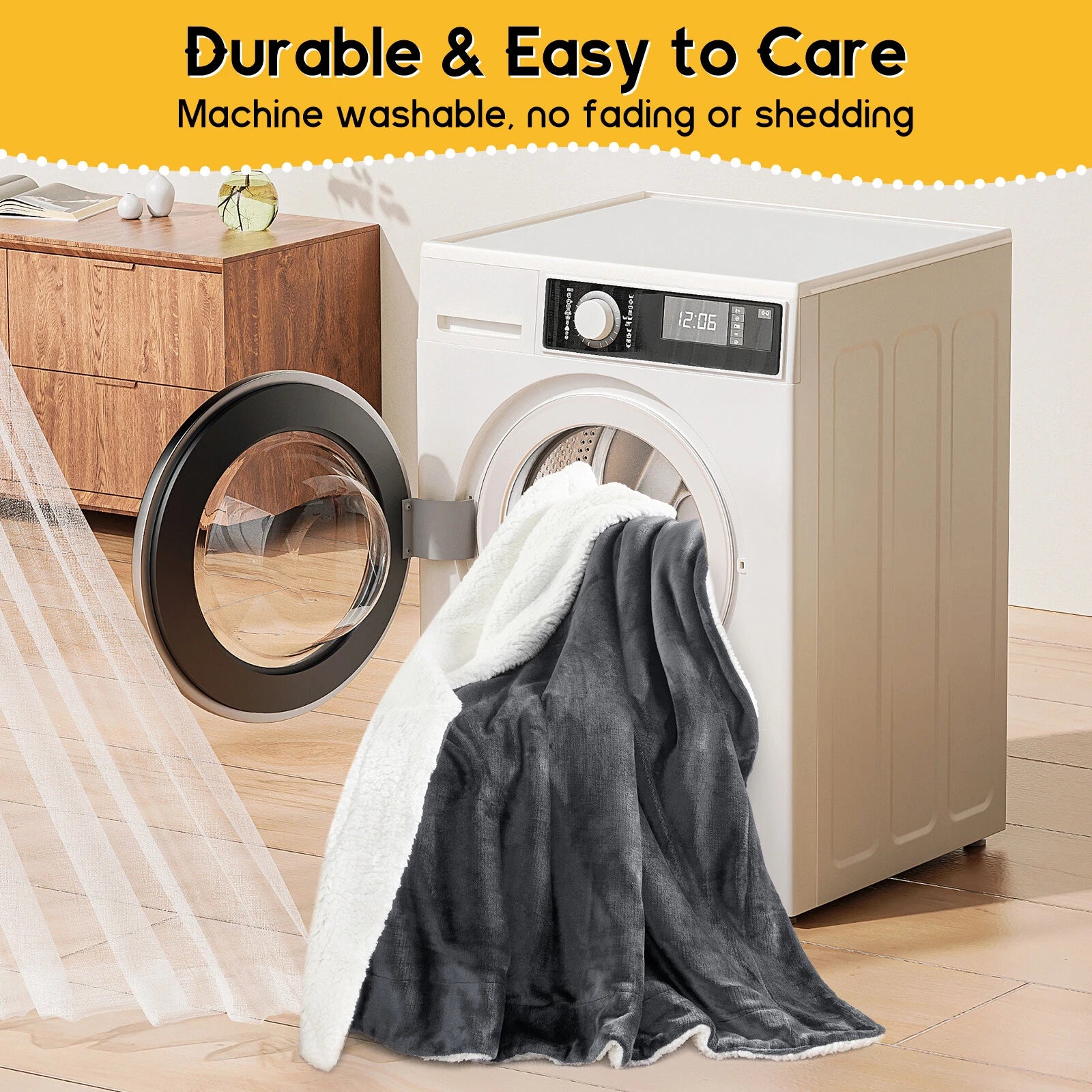 Luxury Double Sided Flannel Sherpa Blanket