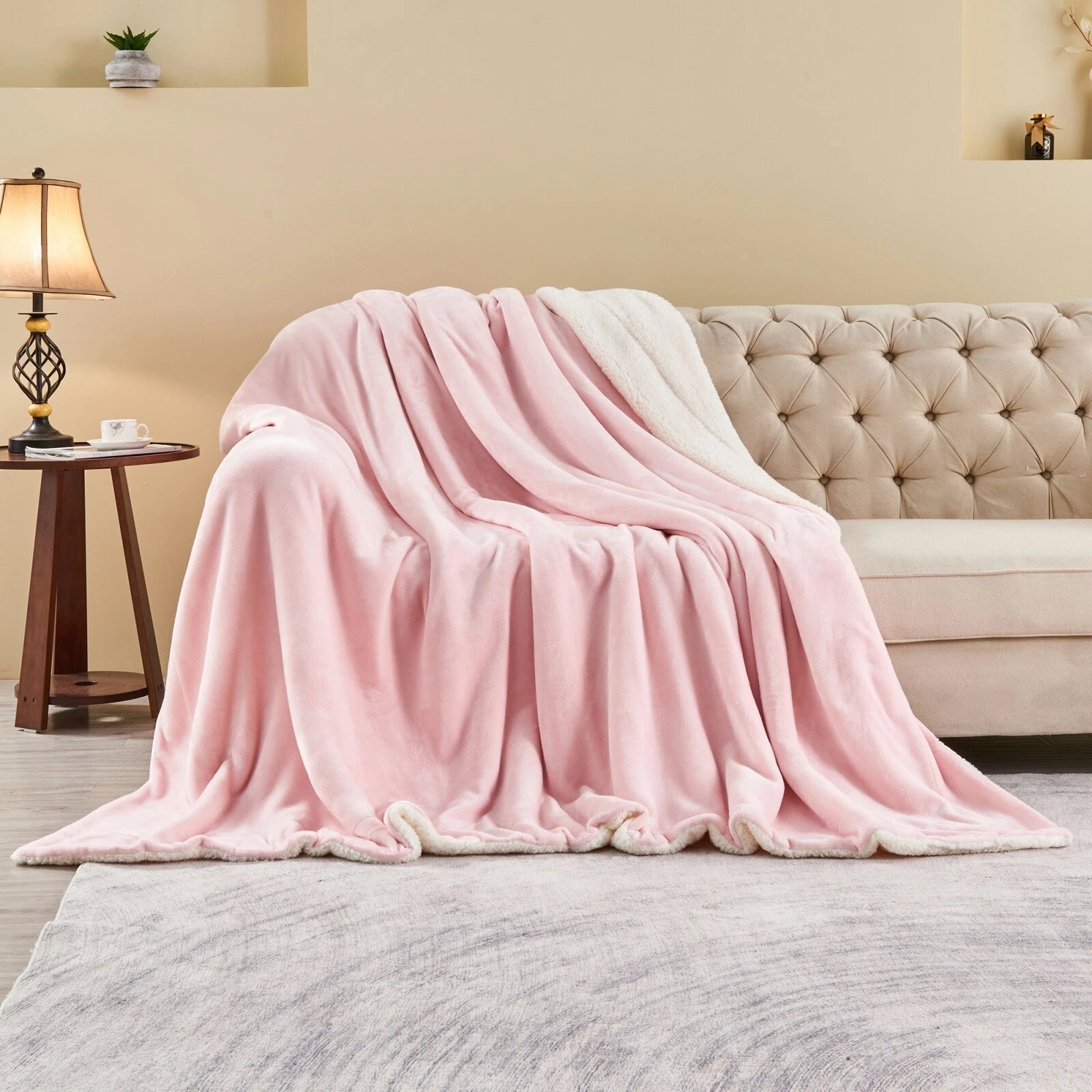 Luxury Double Sided Flannel Sherpa Blanket