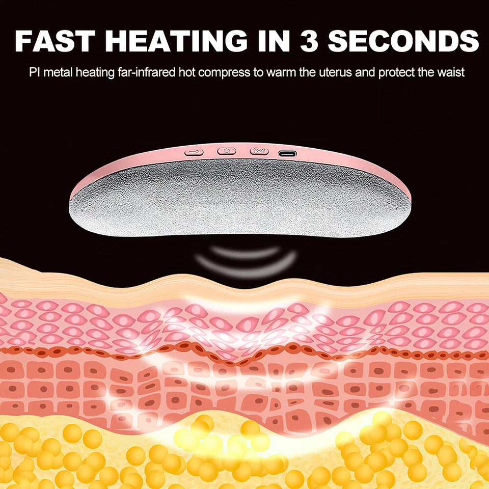 Electric Heating Pad Massager For Stomach Cramps Period Pain Relief