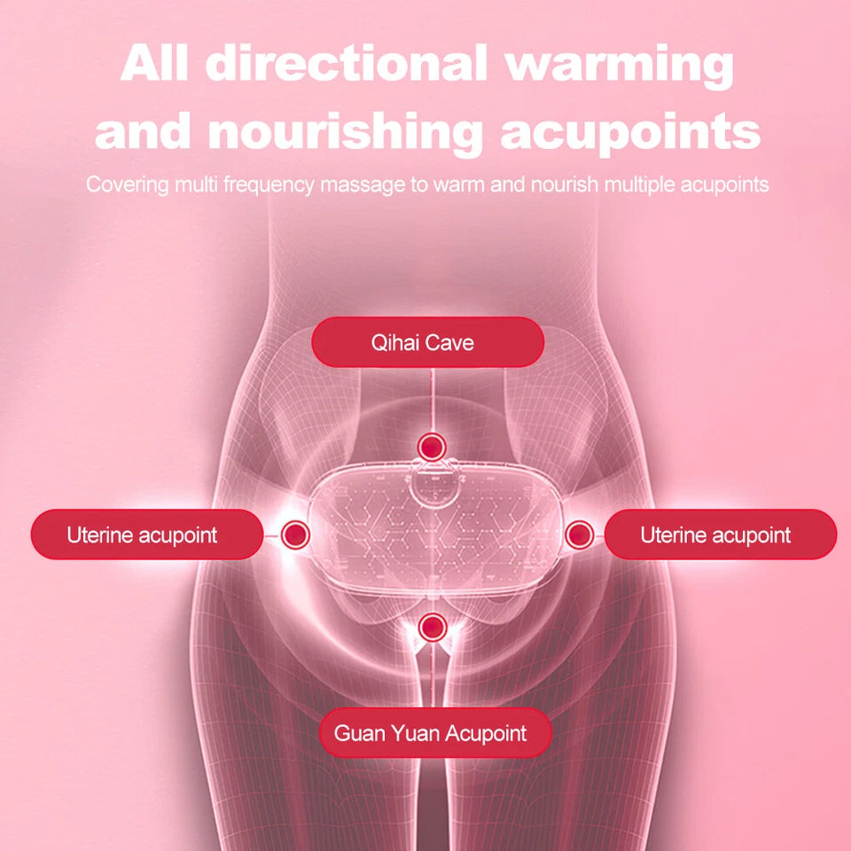 Electric Heating Pad Massager For Stomach Cramps Period Pain Relief